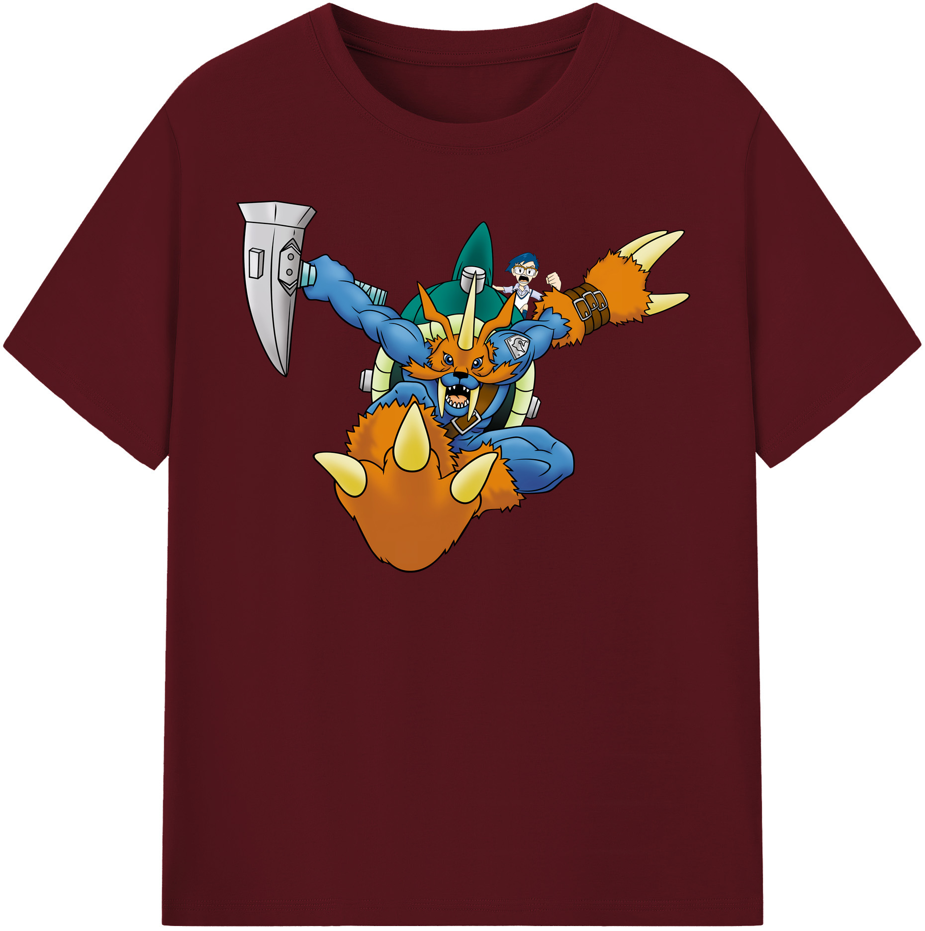 （画像用） Digimon デジタルモンスター/デジモン 綿100％半袖Tシャツ（フロントプリント）